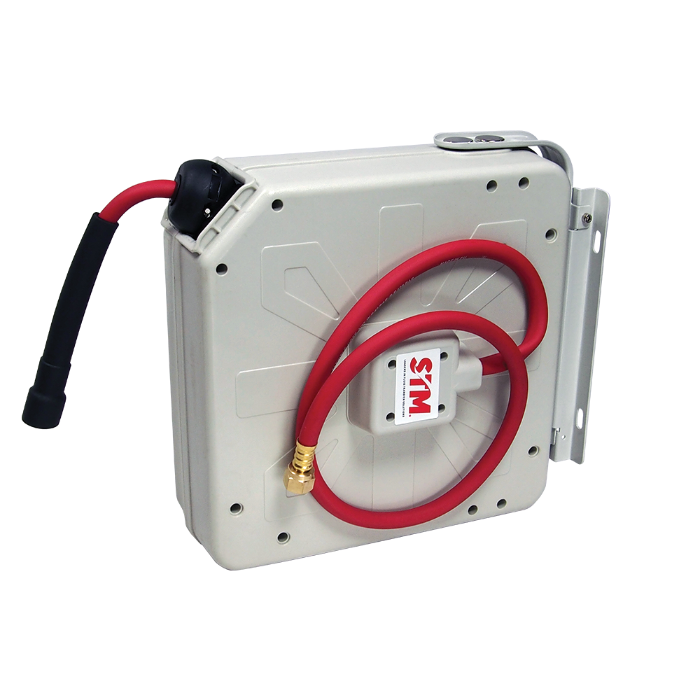 Enclosed ABS Retractable Air & Water Hose Reel (3/8" x 10m)