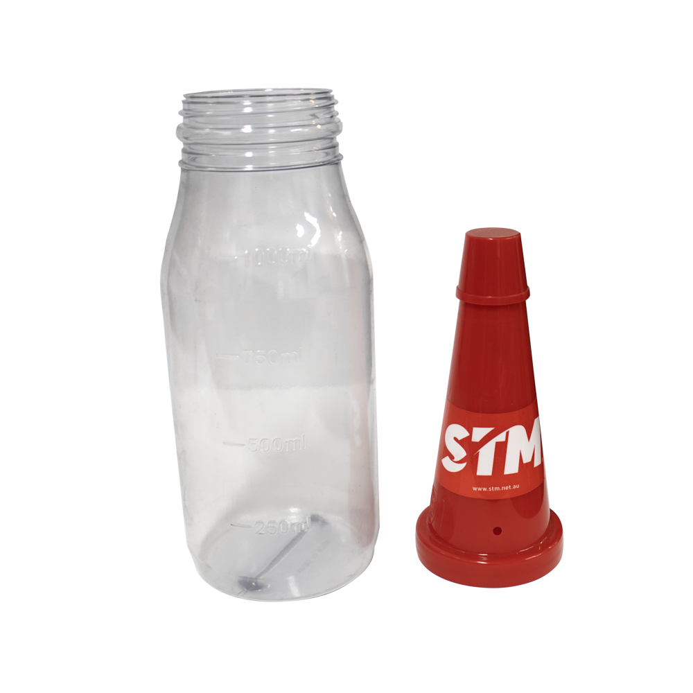 Driveway Oil Bottle with its cap 