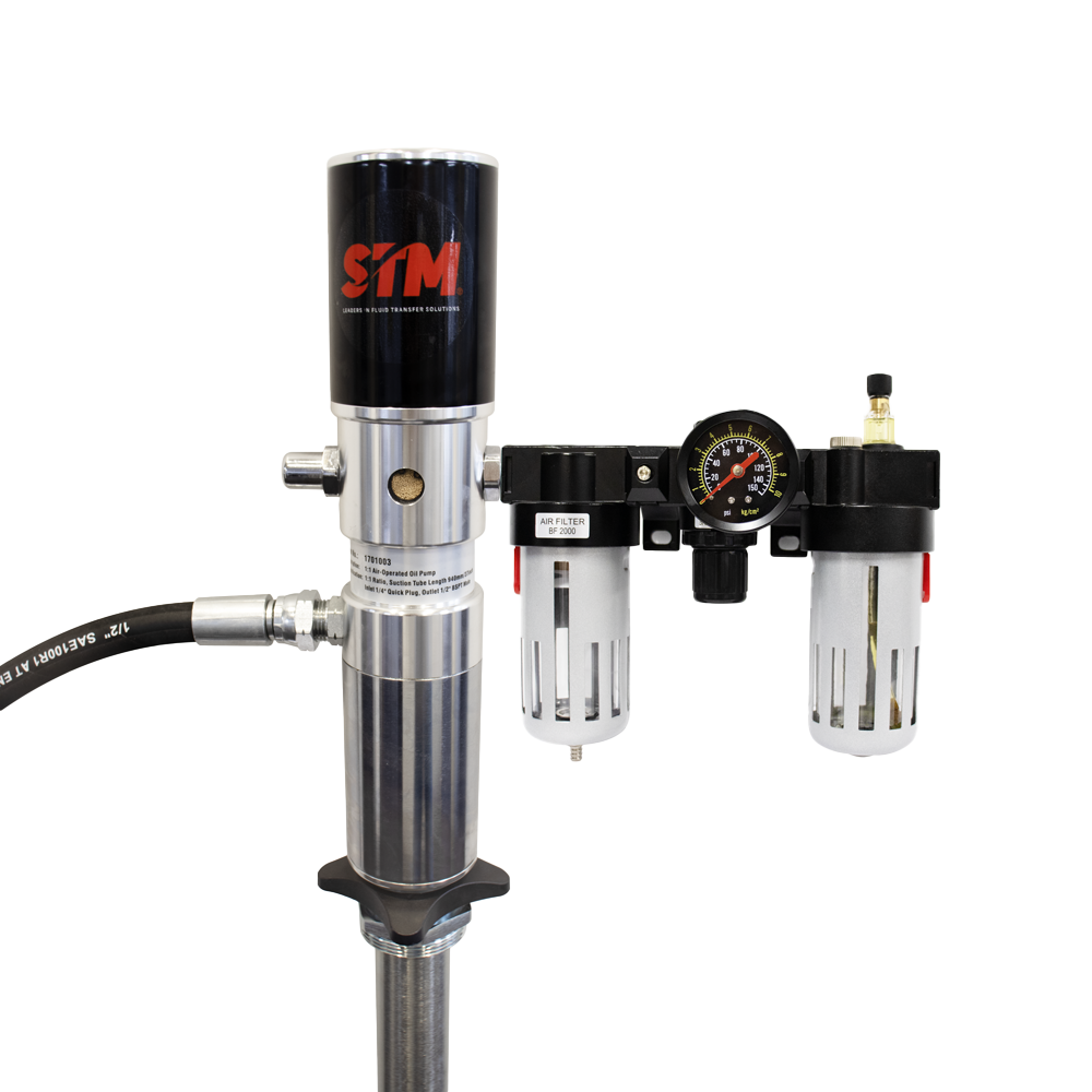  Pneumatic 1:1 Oil Pump Kit with Meter & Hose