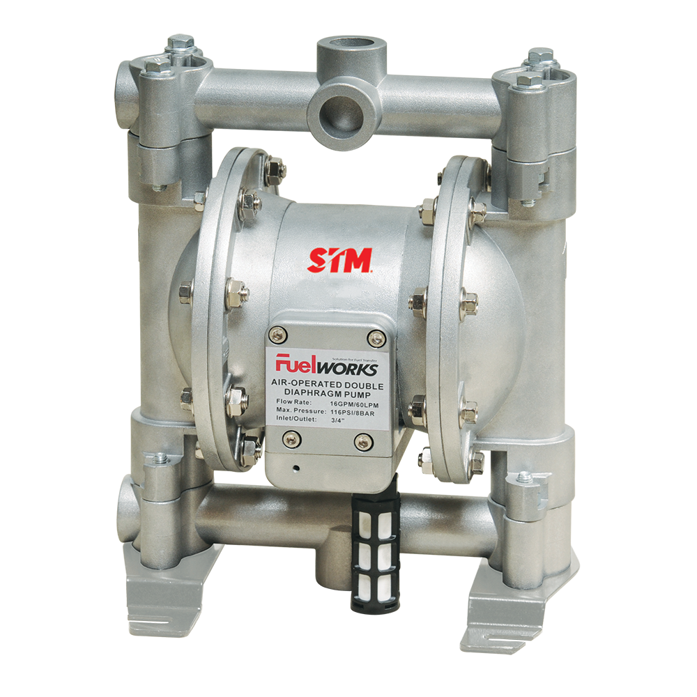 1/2" x 3/4" Aluminium Air Operated Diaphragm Pump