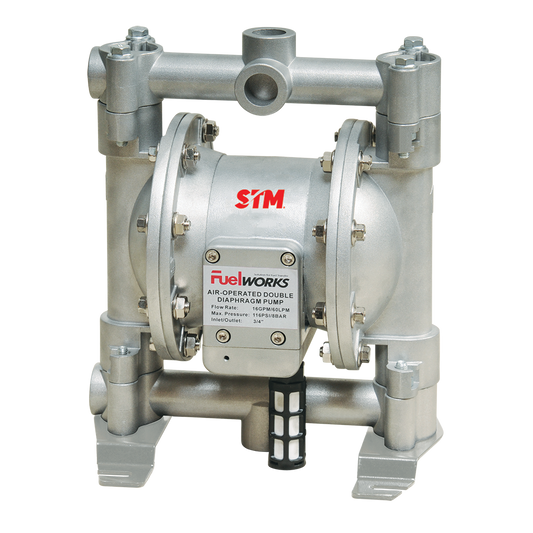 1/2" x 3/4" Aluminium Air Operated Diaphragm Pump