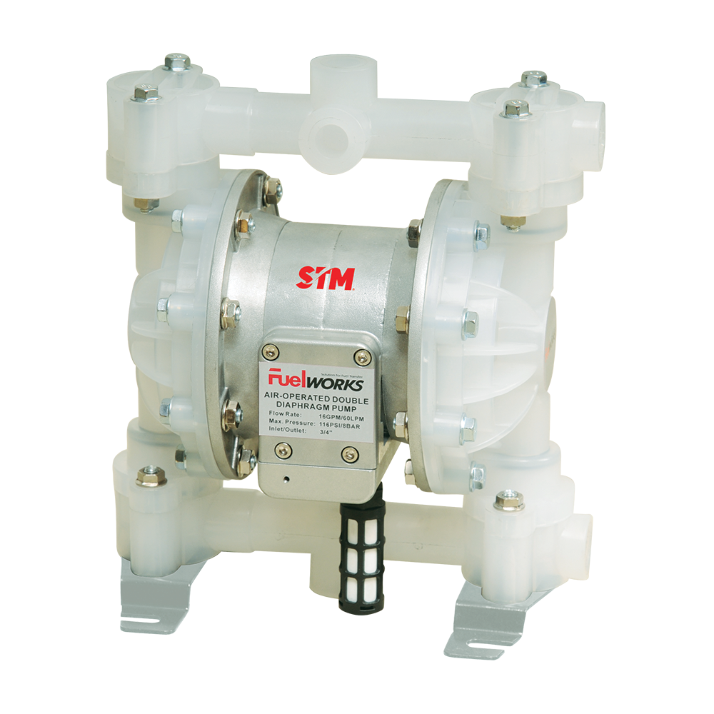 Air Operated Diaphragm Pump - Polypropylene 1/2" 3/4"
