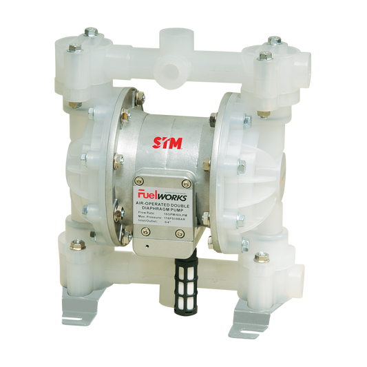 Air Operated Diaphragm Pump - Polypropylene 1/2" 3/4"