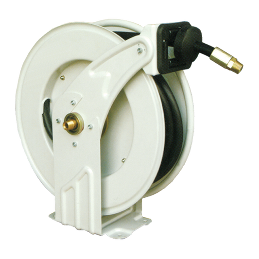 Retractable 1/2" Oil & Water Hose Reel - Heavy Duty